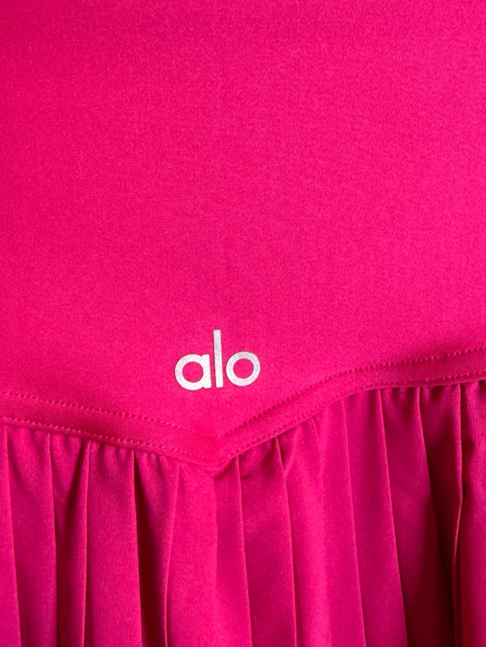 ALO Yoga Hot Pink Pleated Skater Skirt - Picture 5 of 7